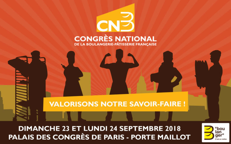 Fédération, congrès de la boulangerie : Mobilisez-vous les 23 et 24 septembre au Palais des Congrès de Paris