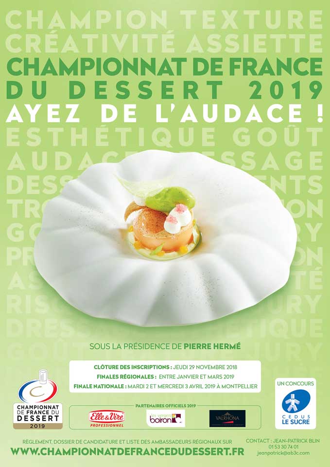 Le Championnat de France du Dessert 2019 valorise l’audace et la prise de risque