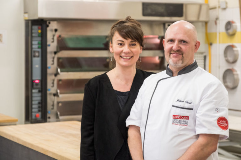 Mme Dael et M. Varet, gagnants du Concours des Jeunes Entrepreneurs en Boulangerie