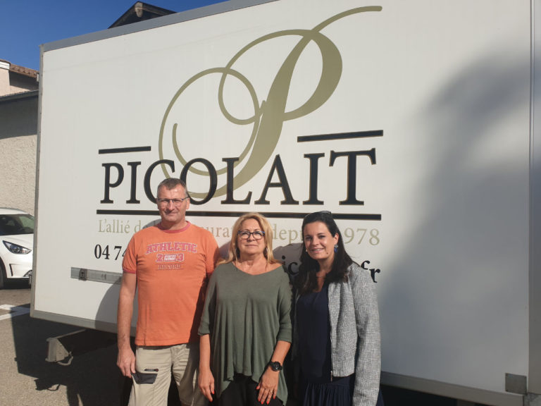 Equipe Picolait : Roland Thaize, Anne Arbiol et sa fille Noémie