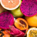 close-up-selection-tropical-fruits